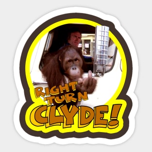 Right Turn Clyde // Clint Eastwood Sticker